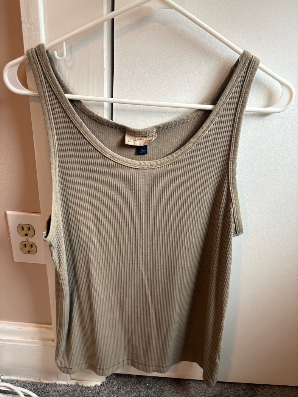 Women’s Ribbed Tank Top - Sage Green